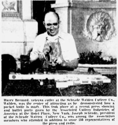 Schrade Cutlery Company and Joseph Schrade mentioned.<br />There was no article.