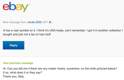 My Correspondence With The Seller.<br />My Question For The Seller Is On The Bottom Of This Picture.<br />The Reply From The Seller Is On The Top Of This Picture.<br />I Don't Think We're On The Same Page.