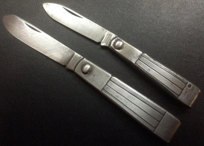 My Two "ALLEN" Pocket Knives With Similar Handle Patterns.