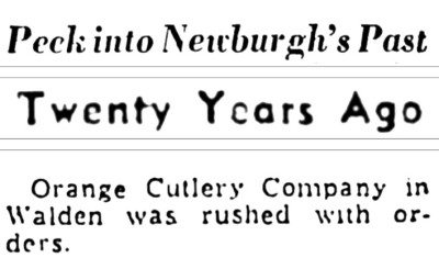 Orange Cutlery Company Mentioned.