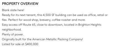 The Property Overview.