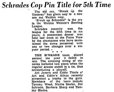 Dorothy "Dot" Schrade Pictured &amp; Mentioned)