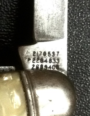 The Secondary Blade Tang Stamp.