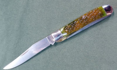 Schrade 97OT moss green bone - a.jpg