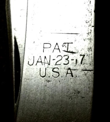 The Lower Handle Patent Stamp.