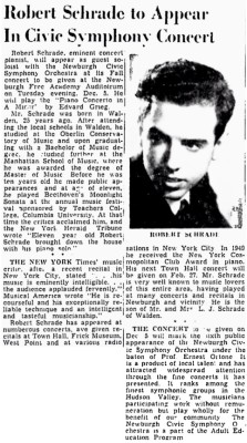 Robert Schrade Pictured And Mentioned.<br />Mr. &amp; Mrs. L. J. Schrade Mentioned.