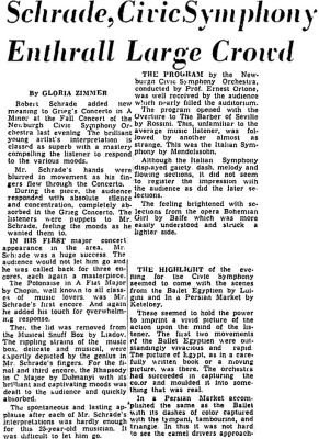 Article Part 1.<br />Robert Schrade Mentioned-<br />See Picture #2-November 29, 1950.