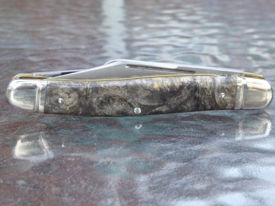 Stabilized buckeye burl