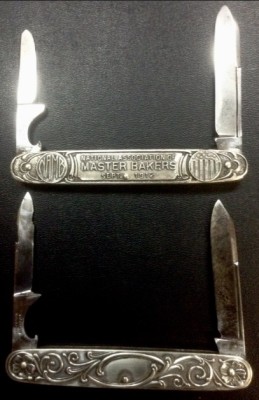Picture #8.<br />The "W &amp; H" And "VALLEY FORGE" <br />Pocket Knives For Comparison.