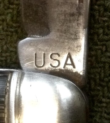 The Main Blade Front Tang Stamp.