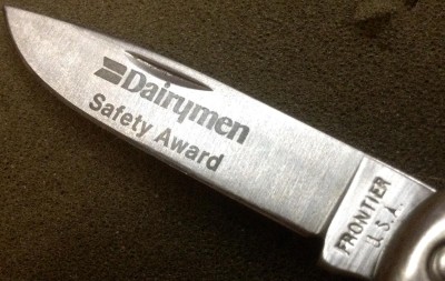 The Main Blade Etch.