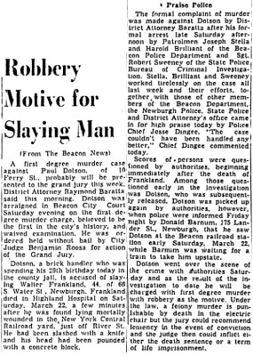 See Picture #2-March 29, 1952-This Post.