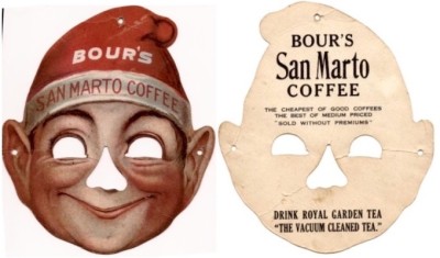 San Marto Coffee Advertising Mask.
