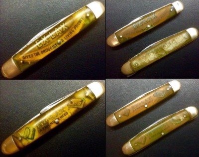 My Other Three "EX-LAX" Pocket Knives.