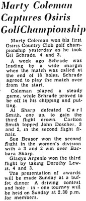 Gilbert "Gil" Schrade Mentioned-<br />See Picture #10-September 8, 1952-Previous Post.