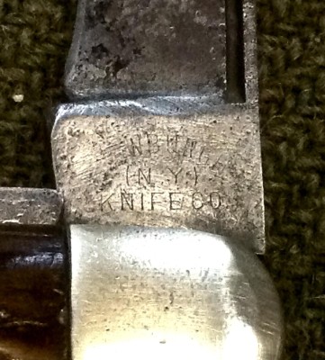 The Main Blade Front Tang Stamp.