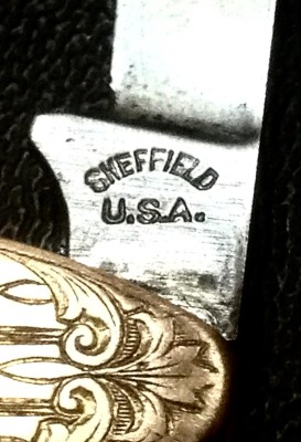 The Main Blade Front Tang Stamp.