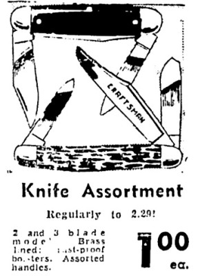 Sears Ad-Pocket Knives.