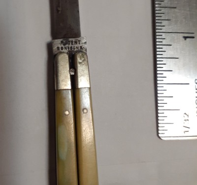 Reverse tang stamp reads "Bontgen &amp;" with Sabin obscured by wear and patina.
