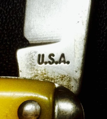 The Main Blade Front Tang Stamp.