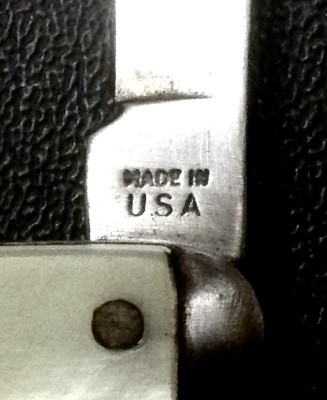 The Main Blade Front Tang Stamp.
