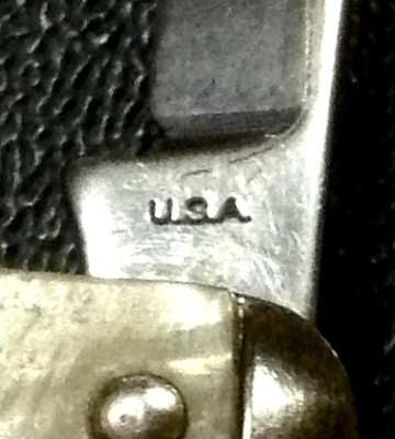 The Secondary Blade Front Tang Stamp.