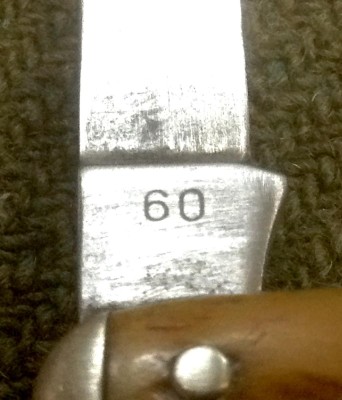 The Main Blade Back Tang Stamp.