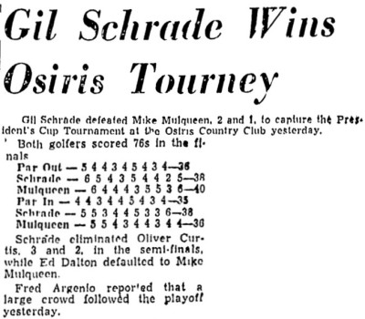 Gilbert "Gil" Schrade Mentioned.