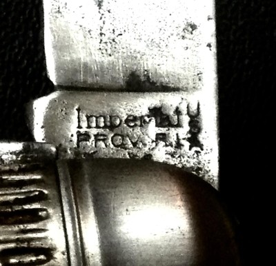 The Main Blade Front Tang Stamp.