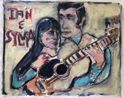 Ian &amp; Sylvia, painting by Tom Russell