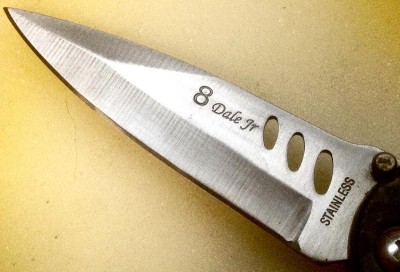 The Main Blade Front Etch.