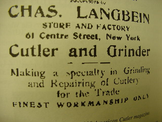 Langbein Advertisement