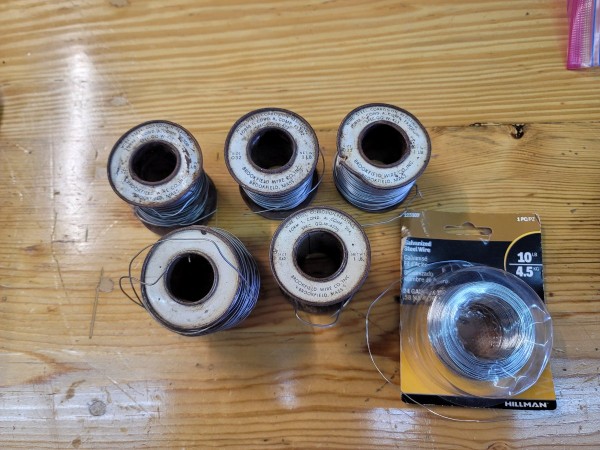Stainless steel aircraft safety wire (USA)