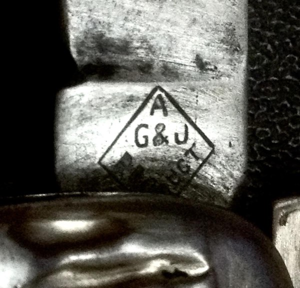 The Main Blade Front Tang Stamp.