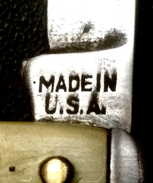 The Main Blade Front Tang Stamp.
