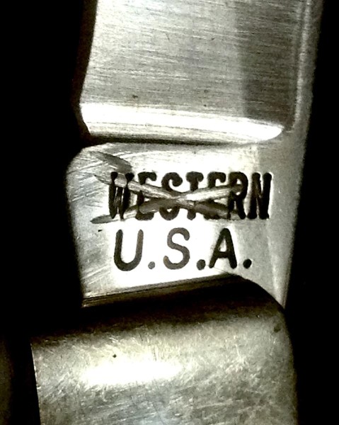 The Main Blade Front Tang Stamp.