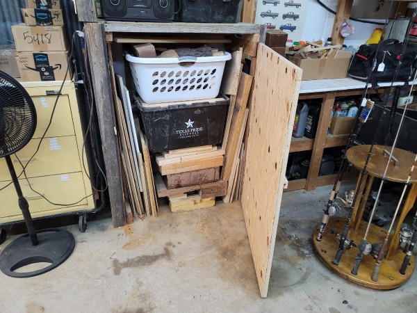 After - stored in cubby hole
