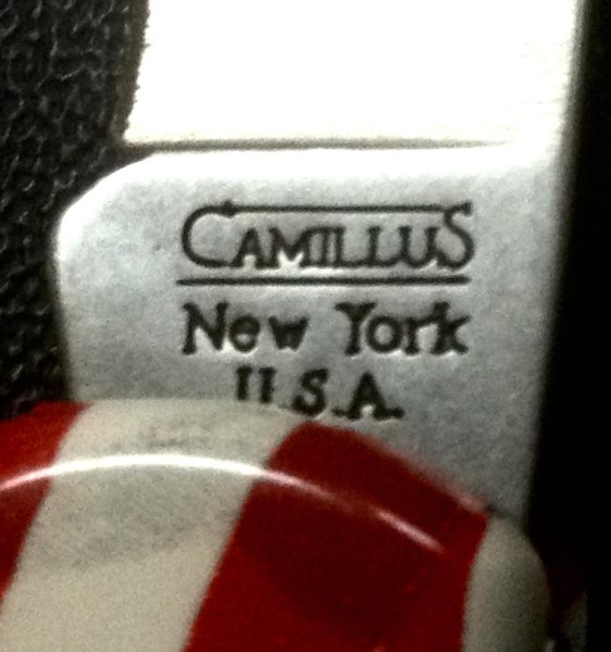 The Main Blade Front Tang Stamp.<br />CAMILLUS 907F-&quot;Ol' Glory&quot; Series<br />Pocket Knife #16.