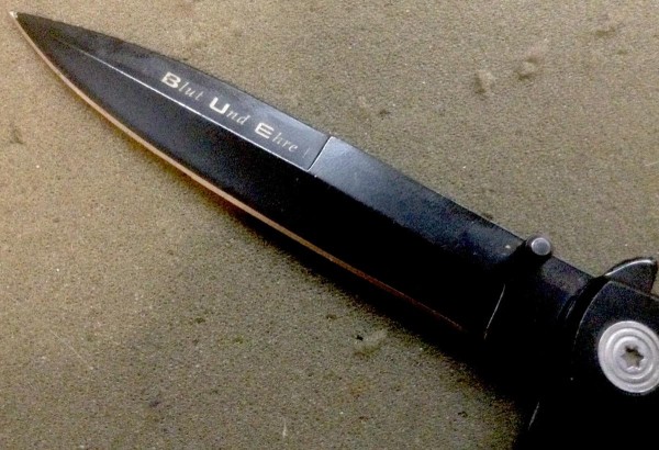 The Main Blade Front Etch.