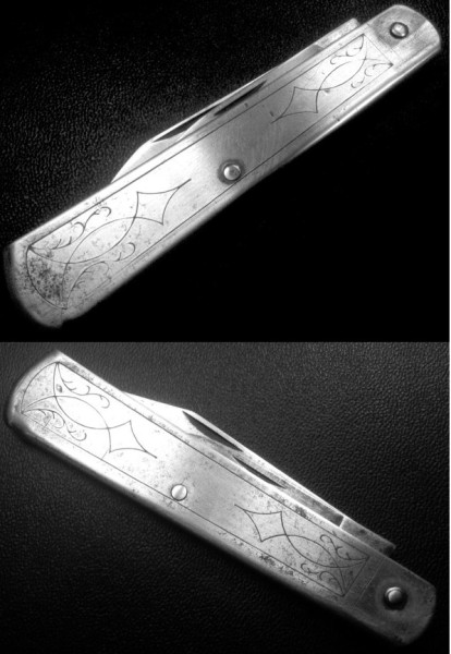 TOP - DIXON CUTLERY COMPANY.<br />BOTTOM - EAGLE KNIFE COMPANY.