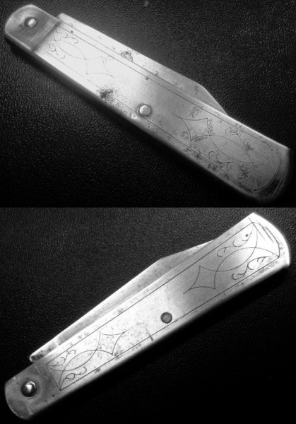 TOP - DIXON CUTLERY COMPANY.<br />BOTTOM - EAGLE KNIFE COMPANY.