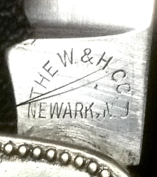 The Main Blade Front Tang Stamp.<br />The Marks Going Diagonally Through This <br />Tang Stamp Are NOT Part Of This Tang Stamp.