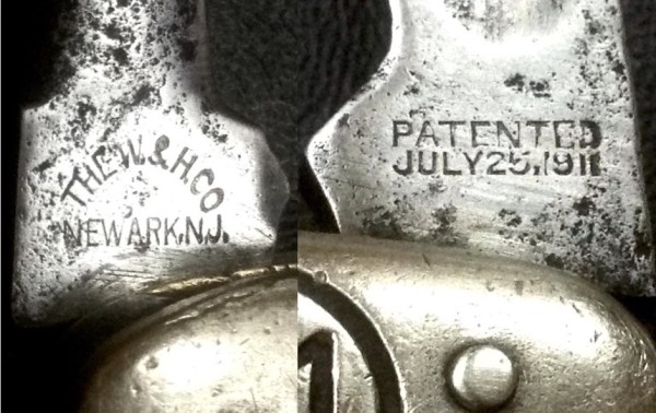 Left - The Tool Front Tang Stamp.<br />Right - The Tool Back Tang Stamp.