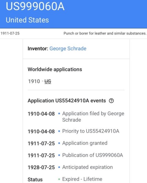 The July 25, 1911 Patent Information.