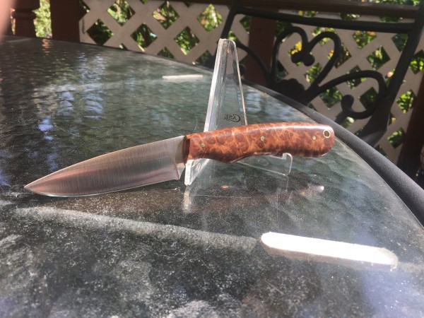 Bird and Trout with Redwood Burl Handles