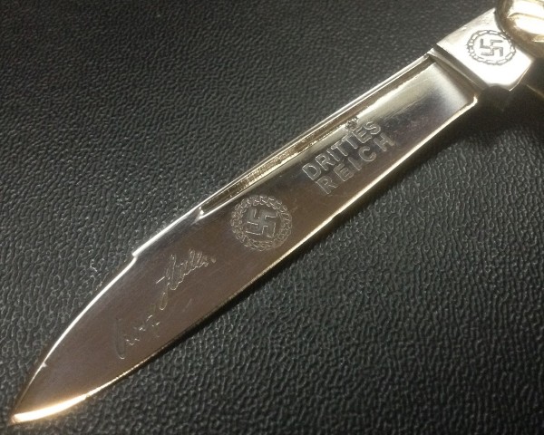 The Main Blade Front Three Etches.