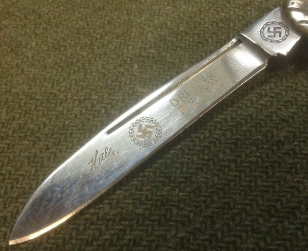 The Main Blade Front Three Etches.
