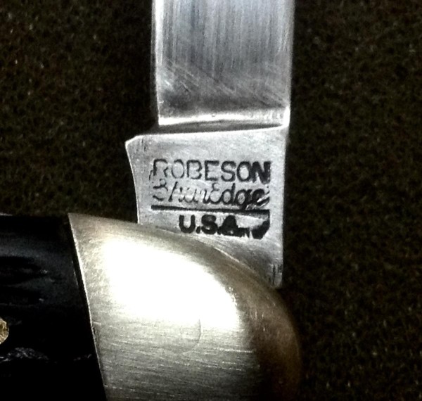 The Main Blade Front Tang Stamp.