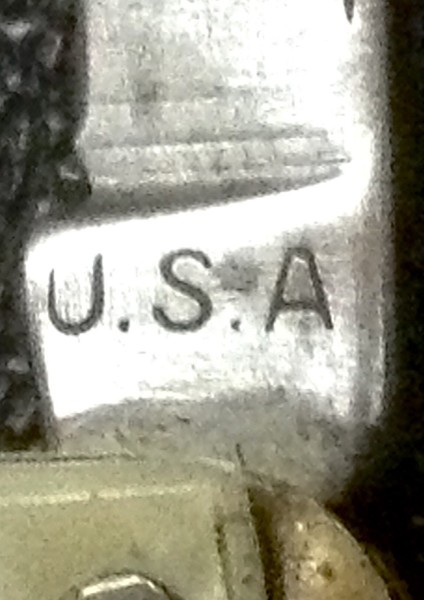 The Main Blade Front Tang Stamp.