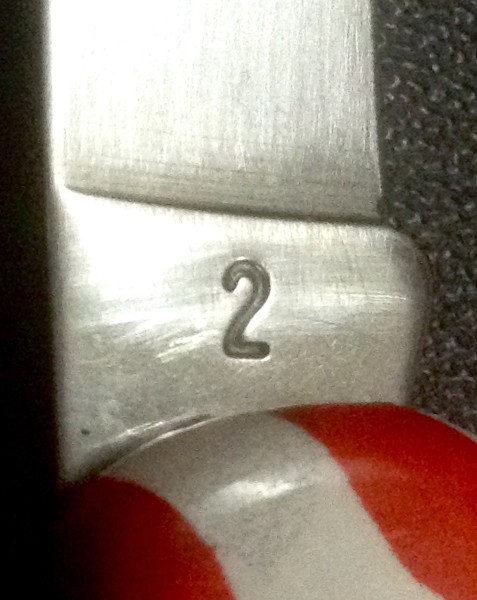 The Main Blade Back Tang Stamp.<br />CAMILLUS 907F-&quot;Ol' Glory&quot; Series<br />Pocket Knife #23.